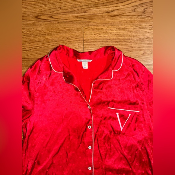 Vintage Victoria's Secret Satin Women's Pajama Set Sz Large - Picture 2 of 9